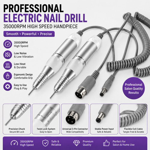 Electric nail drill handle - nail,