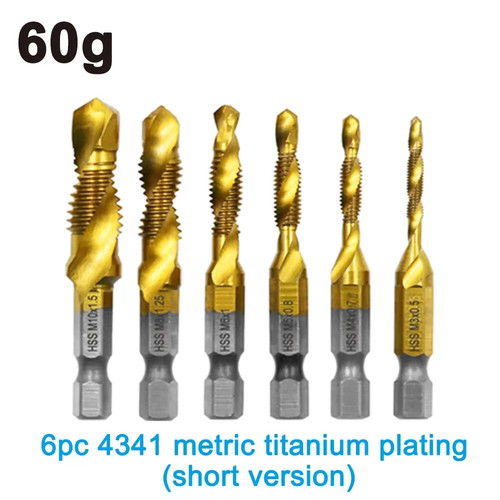 6pc hss 4341 - 6pc, titanium