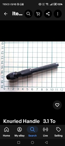 Knurled handle pin - handle, vice
