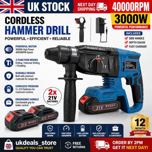 21v cordless drill - 21v, sds