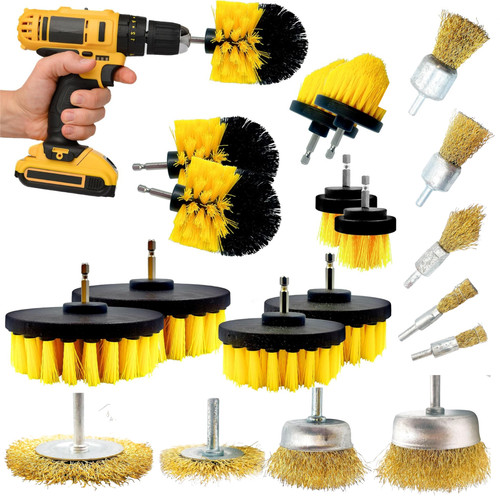 Drill wire brush set - drill,